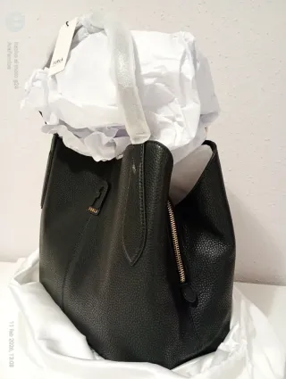 Bolso Furla Negro Cuero Nuevo