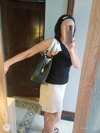 Bolso Furla Negro Cuero Nuevo
