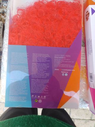 Peluca Payaso Adulto Roja