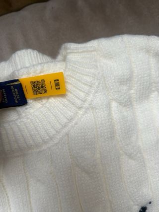 Maglione Ralph Lauren in lana, colore panna