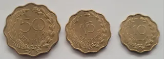 3 Monedas Paraguay 1953