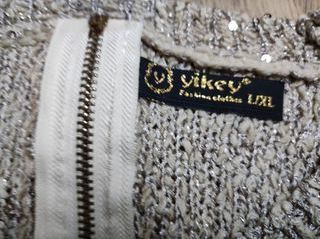 Top de punto con lentejuelas