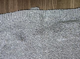 Top de punto con lentejuelas