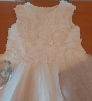 Vestido de comunión niña blanco