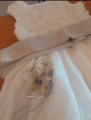 Vestido de comunión niña blanco