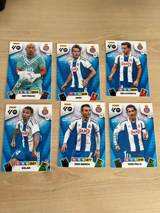 Lote 6 Cromos Adrenalyn XL Español 25/26