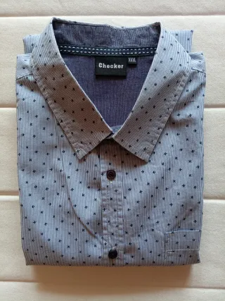 Lote 2 Camisas Estampadas M/L 3XL tonos Azules