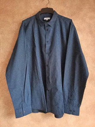 Lote 2 Camisas Estampadas M/L 3XL tonos Azules