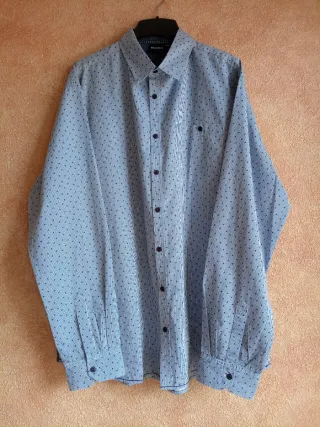 Lote 2 Camisas Estampadas M/L 3XL tonos Azules