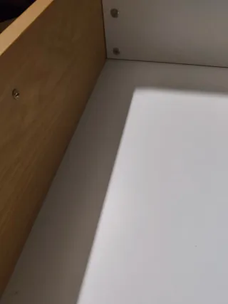 Mesita de noche madera y metal