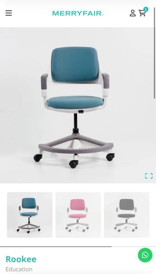 Silla ergonómica infantil ajustable