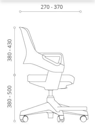 Silla ergonómica infantil ajustable