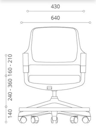 Silla ergonómica infantil ajustable