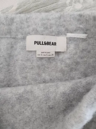 Conjunto falda y jersey gris