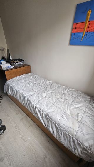 Cama individual con cajones
