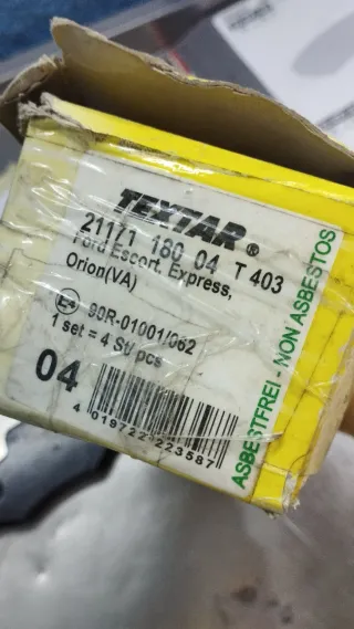 Pastillas delanteras Ford escort mk5