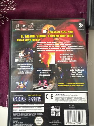 Juego Game cube sonic DX adventure
