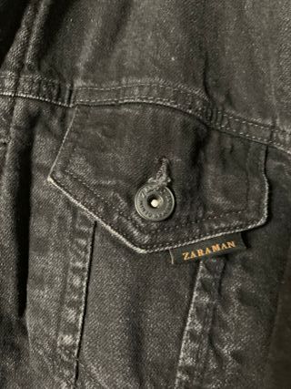 Cazadora Vaquera Zara Borreguillo Negro - Talla S