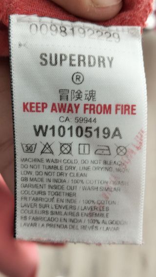 Camiseta Superdry Coral Talla L