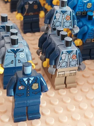 Lego minifigure polizia