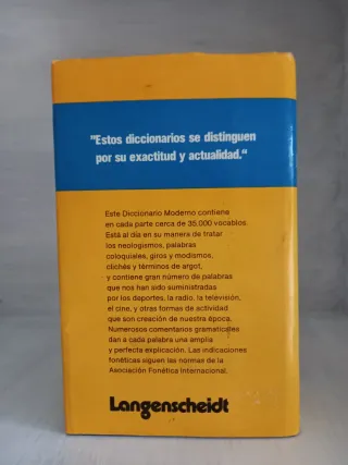 Diccionario Langenscheidt moderno Inglés- Español
