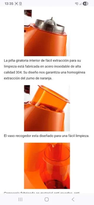 Exprimidor cítrico hosteleria