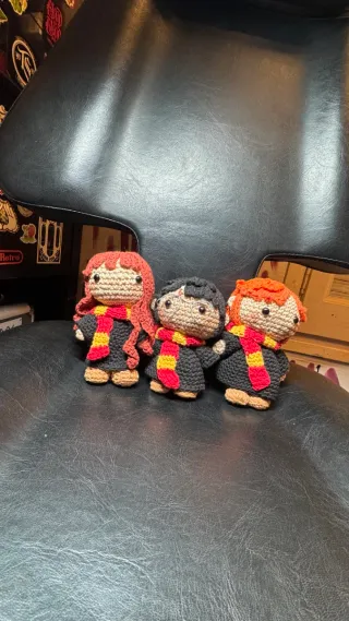 Trío Dorado Amigurumi Crochet