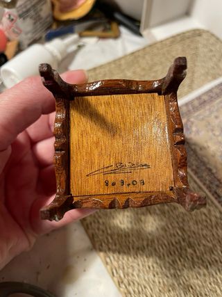 Poltroncina Capolavoro per casa delle bambole