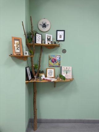 Estanterías de madera hechas a mano