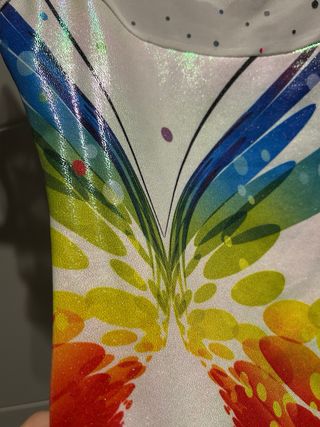 Maillot patinaje artístico mariposa