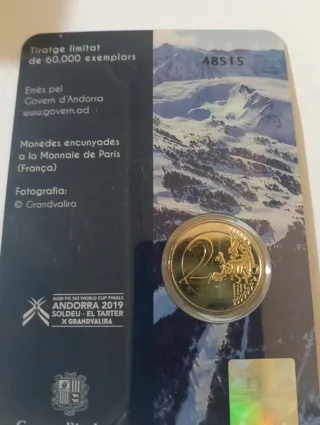 Andorra 2€ 2019 Finals de la Copa del Món