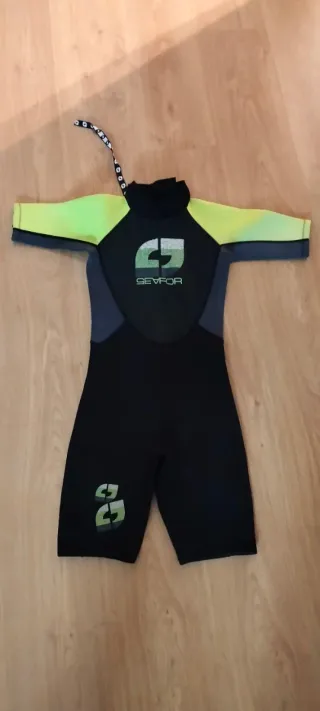 Traje Neopreno Corto GEYFOR Negro Amarillo