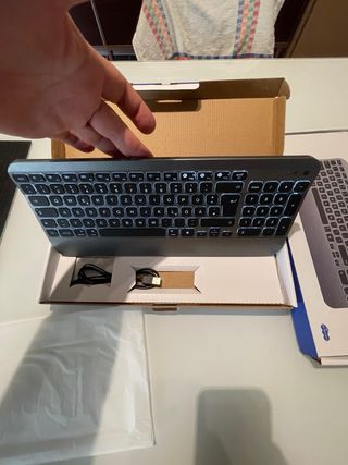 Teclado Bluetooth iluminado Alemán para iMac/iPad