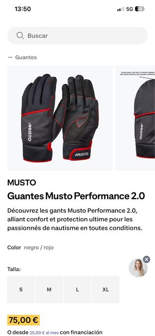 Guantes Musto Performance 2.0 - NUEVOS (Talla XL)
