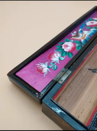 Caja china lacada S.XIX Cantón