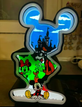 Lámpara Mickey Mouse Disney Castillo