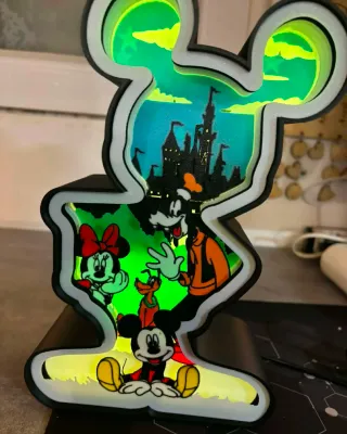 Lámpara Mickey Mouse Disney Castillo