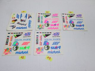 Adesivi Vintage Surf Anni '80 - Hifly, Mistral