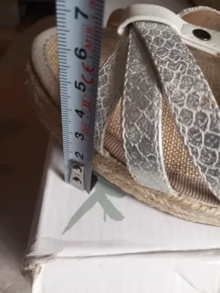 Sandalias cuña Ballerini Plata/beige