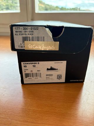 Converse bajas negras talla 44