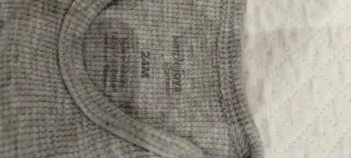 Body neonato manica lunga grigio