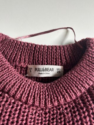 Jersey lana Burdeos Pull&Bear Talla M