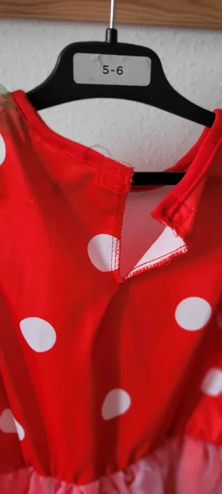 Disfraz de fresa 1-teilig 5-7 años