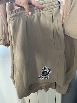 Conjunto Adidas Verano Hombre Beige