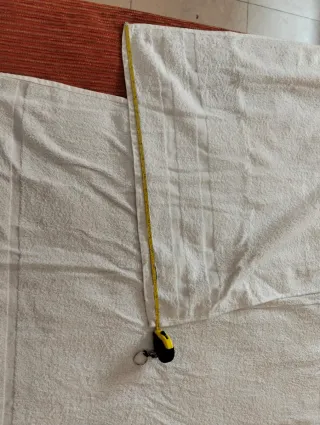 2 Toallas Blancas (1 Grande, 1 Pequeña) algodón