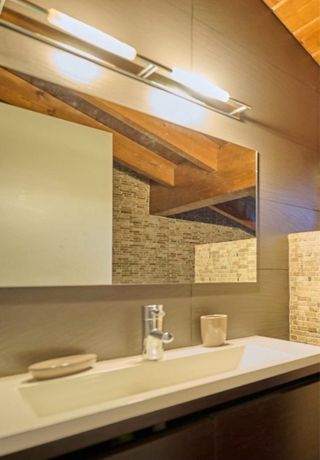 Aplique baño - Cristal y Aluminio