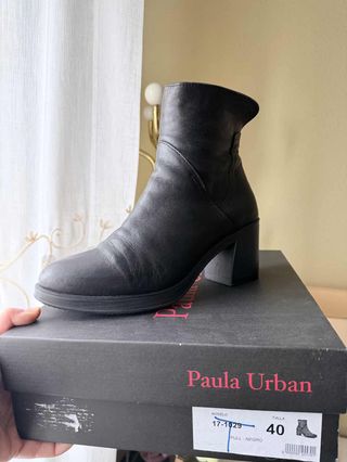 Botines Paula Urban Piel Negro Talla 40