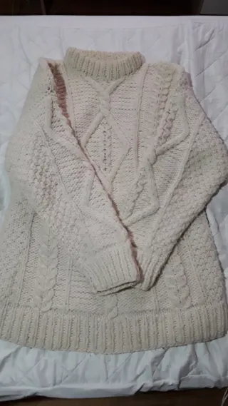 Jersey de lana trenzado