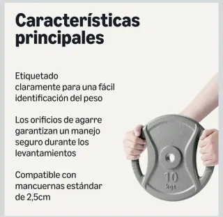 Disco de pesa 10 kg
