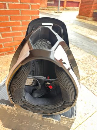 Casco Fox V1 Youth Negro/Blanco